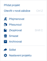 Kontextové menu